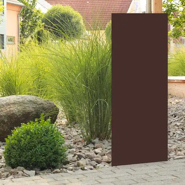 brise vue metal uni marron brise vue metal uni marron