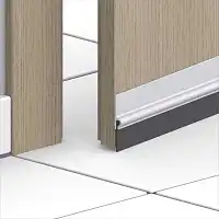 Bas de porte adhésif brosse pour sol irrégulier