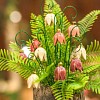 Fleur de bruyère en céramique sur tige à planter - Déco jardin