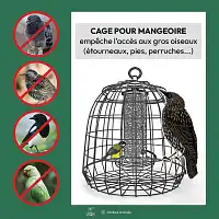 Cage de protection anti-gloutons pour mangeoire - H.25 x D.27,5 cm