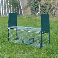 Cage piege à lapin double entrée