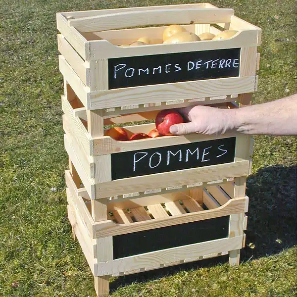 cagette empilable bois