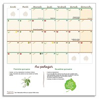 Calendrier 2025 du potager Bio