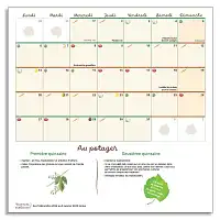 Calendrier 2025 du potager Bio  Calendrier 2025 du potager Bio