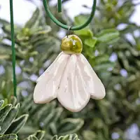 Campanule en céramique sur tige à planter - Déco jardin