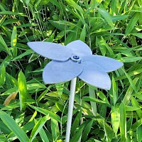 Fleur décorative en acier corten - Campanule
