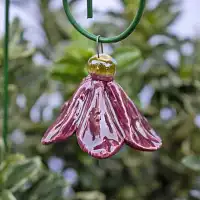 Campanule en céramique sur tige à planter - Déco jardin