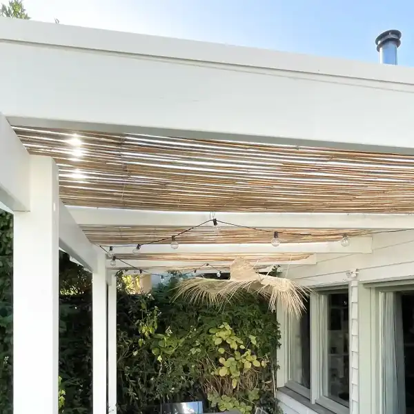 canisse bambou toit pergola