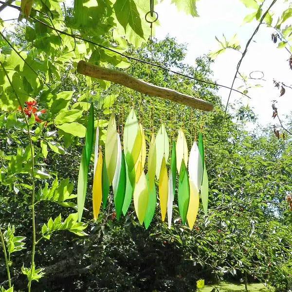 carillon bois verre deco jardin  carillon bois verre deco jardin