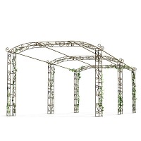 Carport 2 voitures Pagode 24.6m2