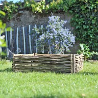 Carré potager noisetier 100cm - Haut. 35cm