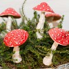 Grand champignon en céramique Amanite 8cm