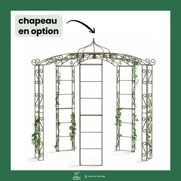 chapeau deco kiosque jardin 5 pieds