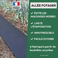 Chemin potager en feutre pour allées - L. 5m x l. 35 cm