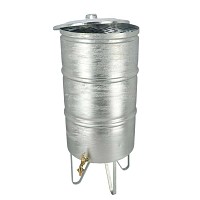 Récupérateur eau de pluie acier zingué 95L