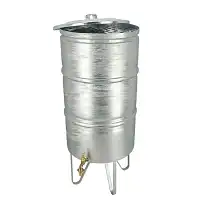 Récupérateur eau de pluie acier zingué 95L