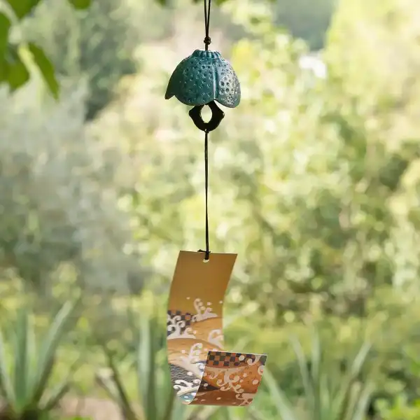 cloche japonaise furin turquoise