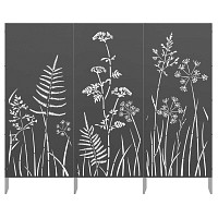 Clôture en métal avec motifs