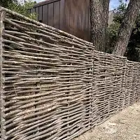 Panneau noisetier tressage horizontal ou vertical