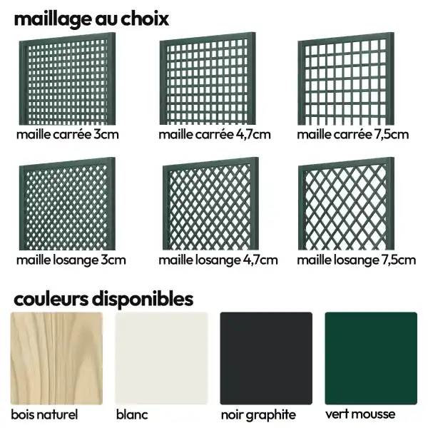 cloture choix couleur maille