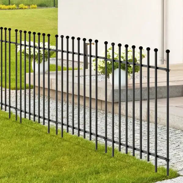 cloture deco metal noir pratic