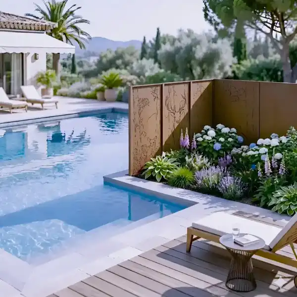 cloture metal piscine
