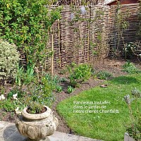 Panneau noisetier tressage horizontal ou vertical