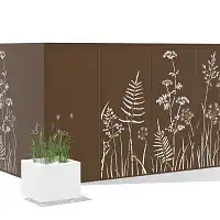Clôture en métal avec motifs - L.80 x H.180cm