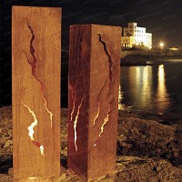 Colonnes décoratives en métal pour le jardin