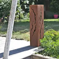 Colonnes décoratives en métal pour le jardin