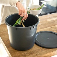 Bokashi Box Composteur de cuisine 10L - 1er prix - D.26 x H.30,5 cm - Fabriqué en France