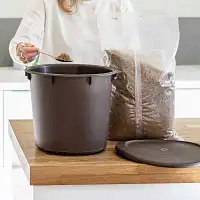 Bokashi Box Composteur de cuisine 10L - 1er prix - D.29.5 x H.26 cm - Fabriqué en France