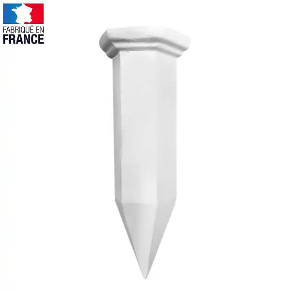 cone de remplissage artisanal blanc