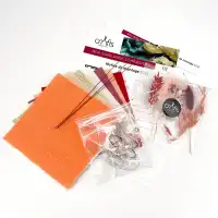 Guirlande lumineuse Rose-Or en papier 2m - Kit DIY loisirs créatifs