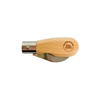 Couteau à champignons pliant artisanal + étui en cuir