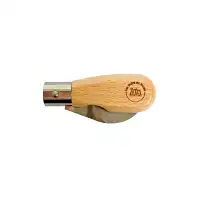 Couteau à champignons pliant artisanal + étui en cuir