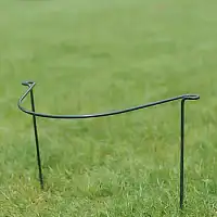 Tuteur demi cercle pour plantes vivaces - H.120 x l.49 cm - lot de 2