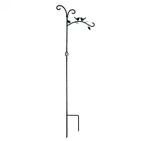 Support lanterne et pot suspendu - Double crochet 180cm motif oiseau  Support lanterne et pot suspendu - Double crochet 180cm motif oiseau