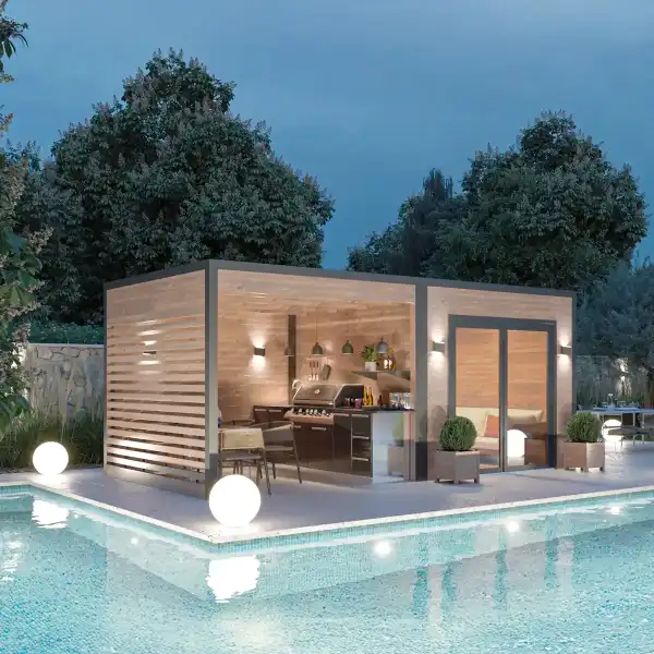 cuisine ete pergola poolhouse