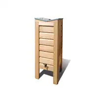 Récupérateur eau de pluie en bois 100L Gabriel Ash