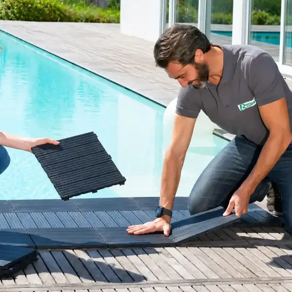 dalle clipsable terrasse caoutchouc