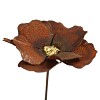Fleur de coquelicot à planter en métal rouillé
