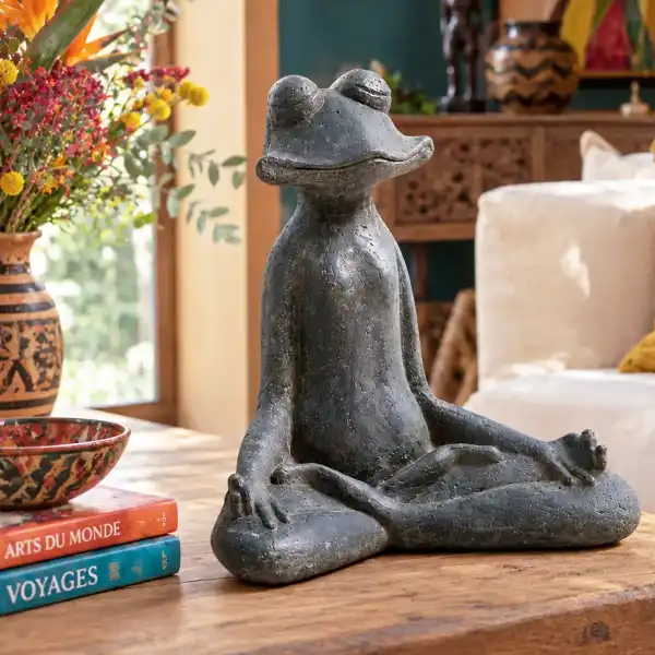deco interieure statuette grenouille