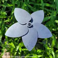 Fleurs décoratives en acier corten