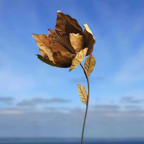 deco metal fleur tulipe