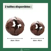 Boule en métal découpe laser - D.50cm