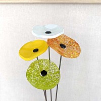 Fleurs en verre artisanales Adèle
