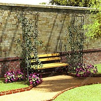 Arche de jardin en fer Pagode