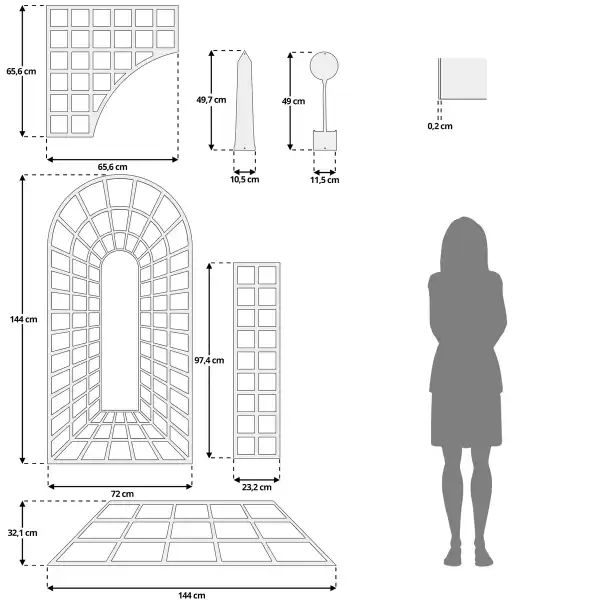 dessin technique treillage a composer
