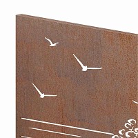 Panneaux décoratifs en acier corten L.80 x H.180cm - Bord de mer - lot de 3